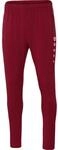 JAKO Damen Trainingshose Premium Damen, Weinrot, 34