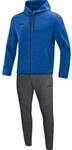 JAKO Herren Jogginganzug Premium Basics mit Kapuze, Royal-Meliert, L