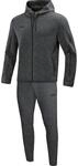 JAKO Herren Jogginganzug Premium Basics mit Kapuze, Anthrazit-Meliert, 4XL