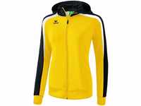 ERIMA Damen Jacke Liga 2.0 Trainingsjacke mit Kapuze, gelb/schwarz/weiß, 36,...