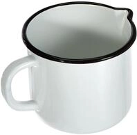 Karl Kr&uuml;ger Milchtopf, Stahl, 12 cm, Wei&szlig;
