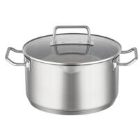 R&Ouml;SLE EXPERTISO Kochtopf, Hochwertiger Universaltopf aus Edelstahl 18/10, 24 cm,