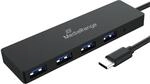 MediaRange USB C Hub, USB Type-CTM auf USB 3.0 Verteiler mit 4 Ports zum Anschluss