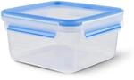 EMSA Clip & Close Frischhaltedose, quadratisch, 1,3 L, Aufbewahrungsbox, 100 Prozent