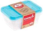 keeeper Frischhaltedosenset 3-teilig, 3 x 1,25 l, 20,5 x 15,5 x 6,5 cm, Fredo...