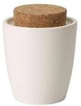 Villeroy & Boch Artesano Original Zuckerdose, Premium Porzellan/Kork, Wei&szlig;