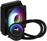 Aerocool MIRAGEL120, Fl&uuml;ssigk&uuml;hlung CPU ARGB-L&uuml;fter 12cm, TDP 200W, Schwarz