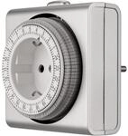 REV Zeitschaltuhr Steckdose &ndash; 24h Format, 96 Zeiten a 15min &ndash; mechanischer Timer