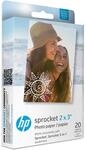 HP Sprocket Premium Zink vorgeschnittenes, selbstklebendes Fotopapier, 2 x 3...