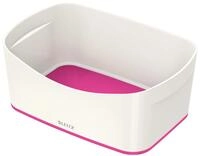 Leitz MyBox, Aufbewahrungsschale, Blickdicht, Wei&szlig;/Pink Metallic, Kunststoff,
