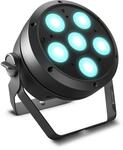 Cameo ROOT PAR 6-6 x 12 W RGBAW + UV PAR Scheinwerfer, OLED Display, schwarz