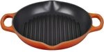 LE CREUSET Signature Hohe runde Grillpfanne aus Gusseisen, f&uuml;r alle Herdarten...