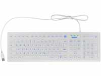 KeySonic Tastatur KSK-8031INEL-WH (DE) Industrietastatur weiß