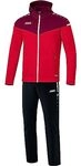 JAKO Herren Pr&auml;sentationsanzug Champ 2.0 mit Kapuze, Rot/Weinrot, 3XL