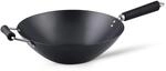 Ken Hom 35cm Carbonstahl Wokpfanne Induktion mit Antihaftbeschichtung,...
