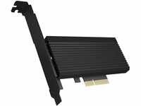 ICY BOX NVMe M.2 SSD zu PCIe 4.0 X4 mit Aluminiumkühlkörper Adapterkarte für...