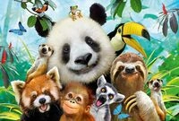 Schmidt Spiele 56359 Einfach tierisch, Kinderpuzzle, 200 Teile