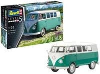 Revell 07675 Volkswagen VW T1 Bus Bulli, Automodellbausatz 1:24, 18 cm