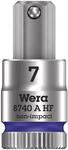 Wera 05003341001 8740 A HF Zyklop Bitnuss mit 1/4"-Antrieb, mit Haltefunktion,...