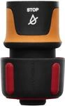 Fiskars Schlauchanschluss, Mit Stopp-Mechanismus, SoftGrip-Kontaktpunkte,