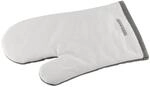 FACKELMANN 14298 Topfhandschuh, Backhandschuh, Baumwolle, Wei&szlig;-graue