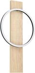 EGLO LED Wandlampe Boyal, 1 flammige Wandleuchte aus Holz, Metall, Kunststoff,