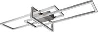 Trio Leuchten LED Deckenleuchte Salinas 620310307, Metall Nickel matt, inkl. 34...