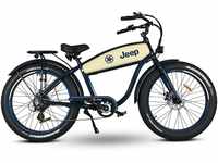 Jeep E-Bikes Unisex – Erwachsene CR 7005 E-Bike, Blau, 26 inches