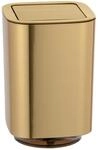 WENKO Schwingdeckeleimer Mod. Auron Gold, 5,5 Liter Kosmetikeimer f&uuml;r das