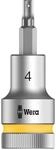 Wera 8740 C HF Zyklop Bit-Nuss 1/2 Zoll Antrieb mit Haltefunktion, 4.0 x 60 mm,