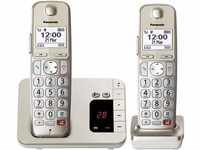 Panasonic KX-TGE262GN Schnurlostelefon mit Anrufbeantworter (Bis zu 1.000