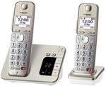 Panasonic KX-TGE262GN Schnurlostelefon mit Anrufbeantworter (Bis zu 1.000