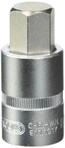 KS Tools 911.1317 1/2" Bit-Stecknuss Innensechskant, kurz, 17mm