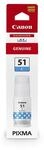 Canon GI-51 Cyan Ink Bottle - 4546C001, black