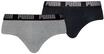 PUMA Herren Mens Everyday Briefs Unterw&auml;sche, Dark Grey Melange / Black, XL EU