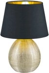 Reality Leuchten R50631079 Luxor, Tischleuchte, Keramik, E27, Gold, 24 x 24 x...