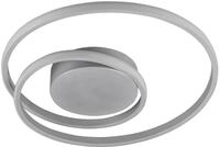 Reality Leuchten Deckenleuchte Zibal R62911187, Metall titanfarbig, inklusiv 22 Watt