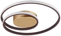 Reality Leuchten LED Deckenleuchte Zibal R62911124, Metall rostfarbig, inklusiv...