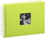 Hama Fotoalbum 24x17 cm (Spiral-Album mit 50 wei&szlig;en Seiten, Fotobuch mit