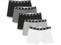 CR7 Herren Cotton Trunks Five Pack Boxershorts, Black/Grey/White, L,...