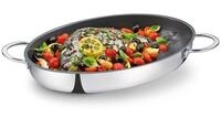 K&uuml;chenprofi Fischpfanne-2386602838 38 cm Silber