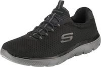 Skechers Herren Summits 52811 Turnschuhe, Black Mesh/Charcoal Trim, 43 EU