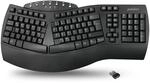Perixx PERIBOARD-612 Ergonomische Kabellose Tastatur, Geteiltes Tastenfeld mit Dual