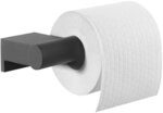 Tiger Bold Toilettenpapierhalter, Edelstahl, Schwarz-matt, 4,2x8,5x16,2 cm