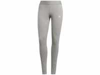 adidas Damen W 3s Leggings, Medium Grey Heather/White, XXL EU