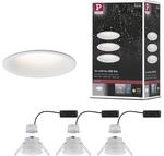 Paulmann 93415 Einbauleuchte LED Cymbal 3x6,8W Wei&szlig; matt blendfrei dimmbar