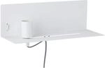Paulmann 78915 Wandleuchte Devara mit Ablage max. 40 Watt Wand-Leselampe Wei&szlig;