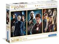 Clementoni 61884 Harry Potter – Puzzle 3 x 1000 Teile ab 9 Jahren, buntes