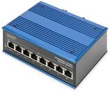 DIGITUS Industrieller 8-Port Gigabit Switch