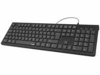 Hama Tastatur mit Kabel (kabelgebundene Tastatur, Wired Keyboard für PC,...